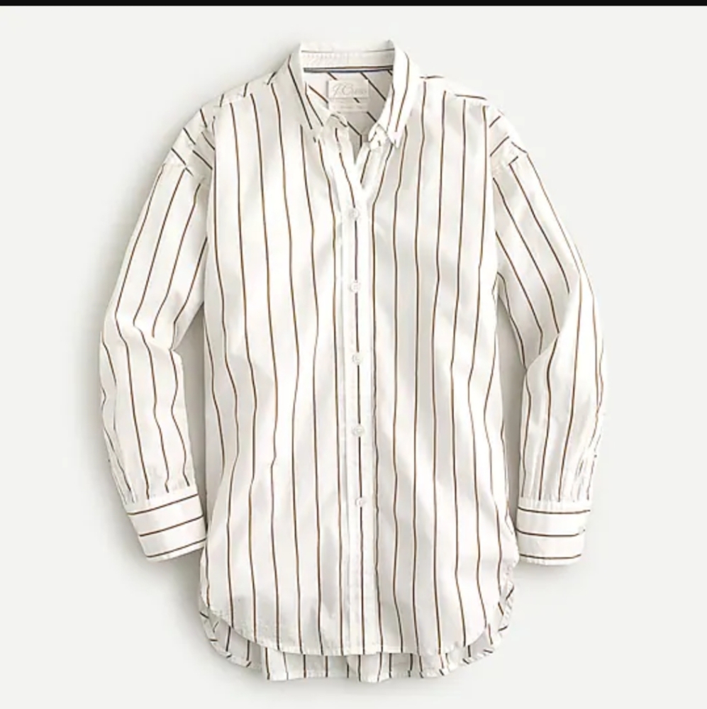 J. Crew relaxed striped shirt. NWT